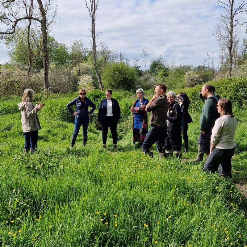 Olivia on a site visit to the River Pang near Tidmarsh