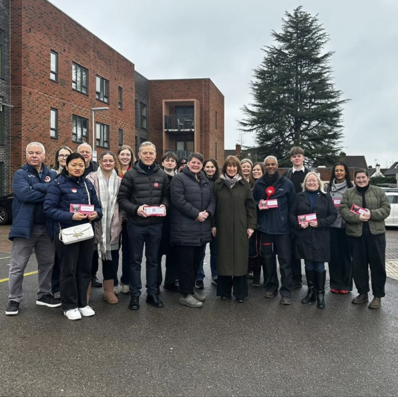 Canvassing with the Chancellor and our fantastic local Labour members